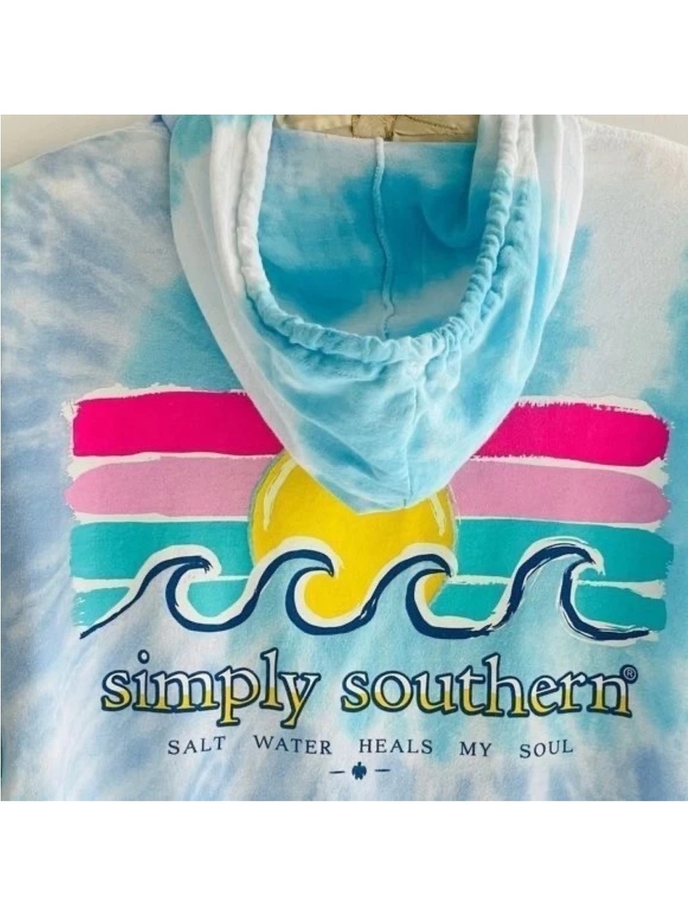 Simply southern salt heals the soul long sleeve hoodie size large - Picture 5 of 7